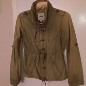 Obey Propaganda Military Jacket Drawstring Waist Like New